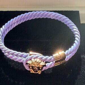 Versace Lavender and Gold Bracelet